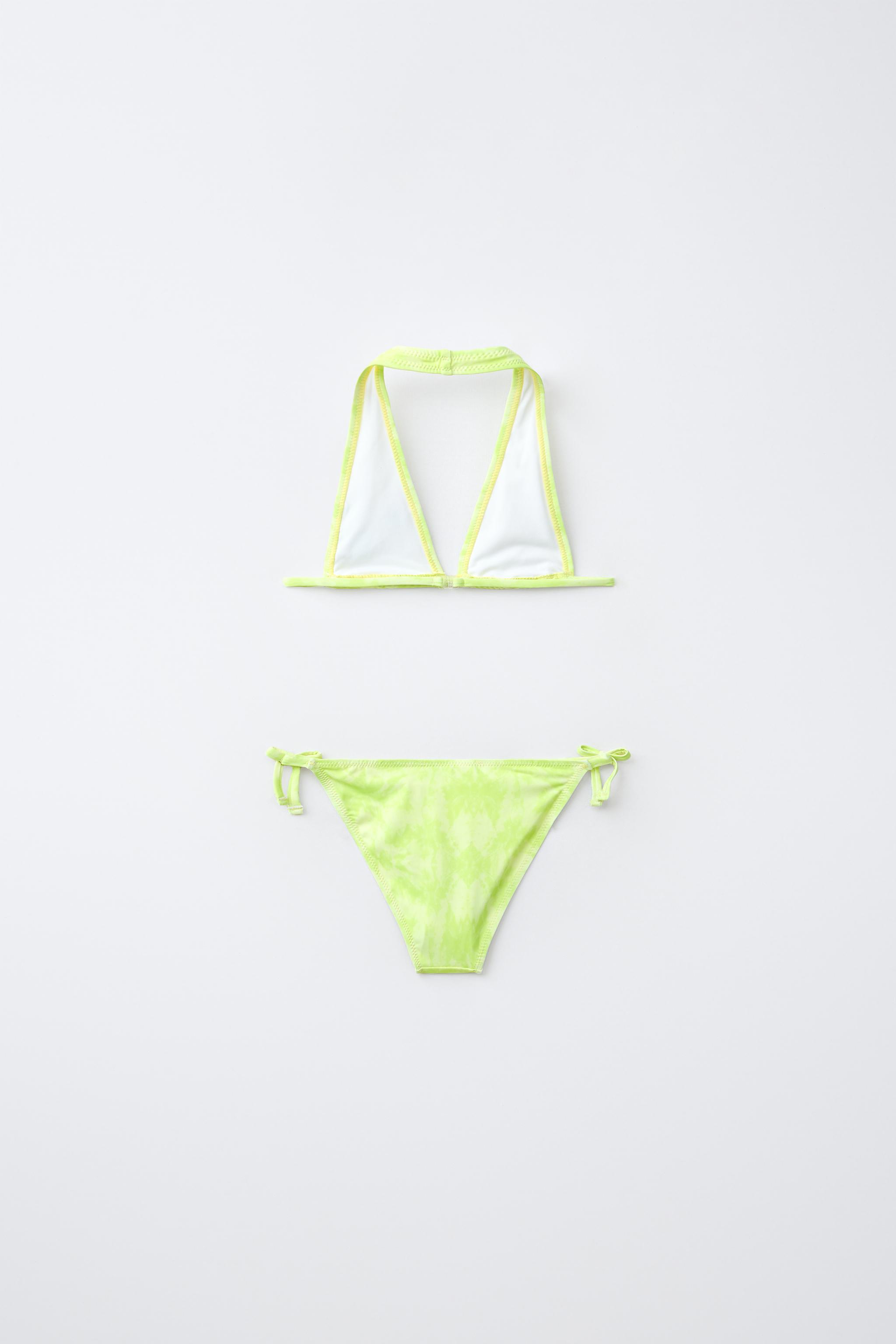 TIE-DYE HIBISCUS BIKINI, Ages 6–14